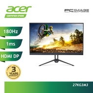 Acer Aopen 27KG3M3 Monitor (Gaming. IPS, 180HZ, 3 YearsWarranty) UM.HX3SM.301