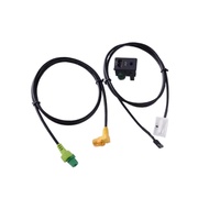 Car USB + AUX Switch Plug & Cable Kit Fits For VW Passat B6 B7 RCD310 RCD510 Golf MK5 MK6 AUX USB sw