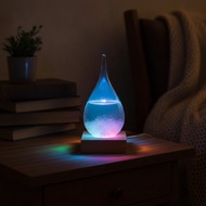Glass Weather Forecast Bottle Crystalline Teardrop Storm Glass Weather Forecast Bottle Science-Inspi