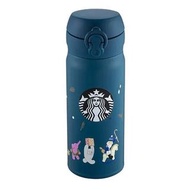 星巴克 Starbucks 熱銷款 玩具動員隨身瓶 藍色保溫杯 保溫瓶  全新附盒