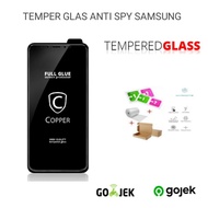 Anti Spy Ceramic Tempered Glass Samsung A8 2018 / A6+ / A8+ / A9 2018 / J2 PRIME