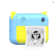 Cute Kids Instant Print Camera 1080P Digital Video Camera Dual Camera Lens 12MP 2.4 Inch LCD Screen 