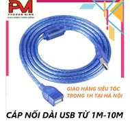 Blue usb extension cord 1.5m, 3m, 5m, 10m with ANTI-INFERENCE _Class 1 quality product