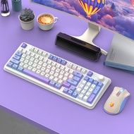 Hyun Silver Fox K94 Wireless Bluetooth Dual Mode Mechanical Feel Keyboard Gaming Gaming Office Keybo