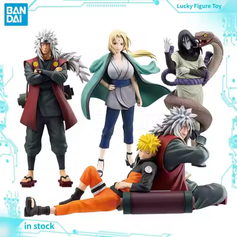 【Original】BANDAI NARUTO Ichiban KUJI Jiraiya Orochimaru Tsunade PVC Anime Ornament Collection Model 