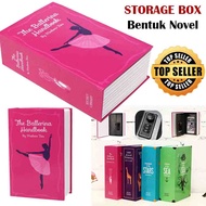 Kotak Buku Novel Colorful Safety Box Hidden Storage Book Safe Tempat Penyimpanan Barang dengan Kunci