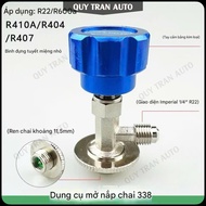 Van mở khóa gas lon R134 R22 R600a R290 R410A R404A R407 nạp ga lạnh - Quý Trần Auto