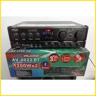 ◿ ◹ ▬ Amplifier AV-3022BT 1200 x 2Watts BT/USB/SD/FM DB Audio Professional Digital Karaoke Amplifie