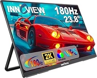 InnoView Portable Gaming Monitor 2K 180Hz, 23.8" 2560X1440 Qhd Fast Ips 100% Srgb Portable Monitor W