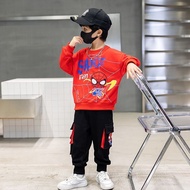 Boy Spiderman Set Children Set Ultraman Clothes Boy Korean Handsome