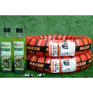 Maxxis Tire Tubeless Set (90/80-14 & 80/80-14) Free 2 Sealant & 2 Pito