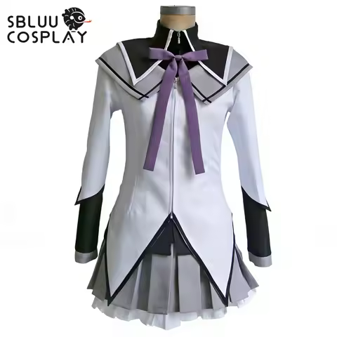SBluuCosplay Akemi Homura Cosplay Costume Fighting Uniform Halloween Outfit Custom Made