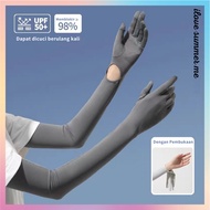 MATAHARI Gloves/heat resistant Gloves/Sun Gloves Upf50 Ice Sleeve Anti UV Long Arm Sleeve
