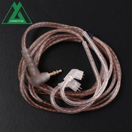 FORBETTER KZ Earphones Cord Silver Plated For KZ ZEX 2Pin Cable Twisted Cable Upgrade Oxygen-Free Co
