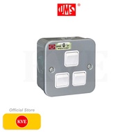 UMS 3Gang 2Way Metal Clad Switches 231M-2W