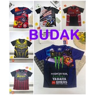CLEAR STOCK!! DEWASA & BUDAK BAJU JERSI LENGAN PENDEK MOTOR / MALAYSIA