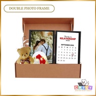 DOUBLE PHOTO FRAME | CUSTOMIZABLE | BOOK TYPE FRAME | GIFT IDEAS | BOYFRIEND GIRLFRIEND GIFR | 4R