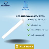 60W Oval LED Tube Light BT09