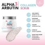 Alpha 3+ Arbutin Collagen Scrub with Alpha Arbutin, Niacinamide, Collagen, Castor Oil, Walnut Shell 