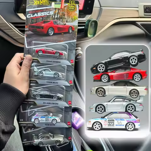 New 2026 Hot Wheels Premium Fpy86-S Modern Classics Model Car Toyota Ferrari Testarossa Porsche 993 