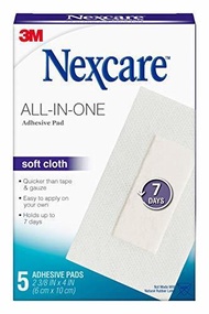 ▶$1 Shop Coupon◀  Nexcare Soft Cloth Premium Adhesive Pad, White, 5 Count