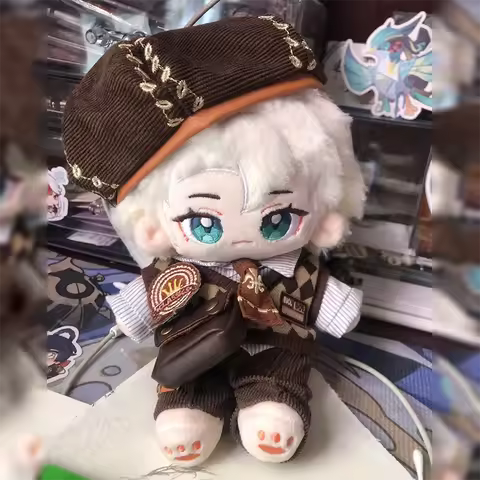 Genshin Impact Attribute 20cm Albedo Cotton Stuffed Dolls Cute Plush Puppet Toys for Children Adults