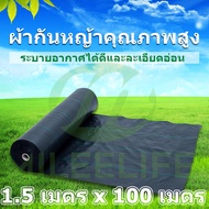 💥16บาท/ตรม.💥 พลาสติกคลุมดิน Size 1.5m x 100m 2~3ปี ป้องกันรังสี UV หมดปัญหาหญ้าขึ้นกวน weed protecti