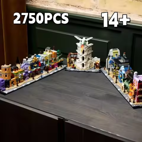 2026NEW 2750pcs 76444 Alley Shop Building Blocks Street View Architecture Bricks Toys for Christmas 