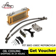 Goldenรถจักรยานยนต์น้ำมันCoolingตัวทำความเย็นน้ำมันเครื่องสำหรับ50CC 70CC 90CC 110CC Yamaha Y15zr Accessories125 Zry15 Honda Rs150r Kriss110 Wave125มอเตอร์ไซค์วิบากATVรถจักรยานยนต์Loncin Zongshen Lifan Shineray Yinxiang Kayo Bosuer Xmoto