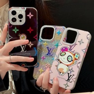 For iphone 16 15 14 13 12 pro max Shining lv Phone Case ip 14pro Protective Case 16pro Shockproof Ha