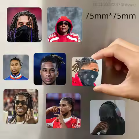 Michael O-Olise France Personalized Magnetic Durable Plastic Square Picture Surface Fridge Magnets