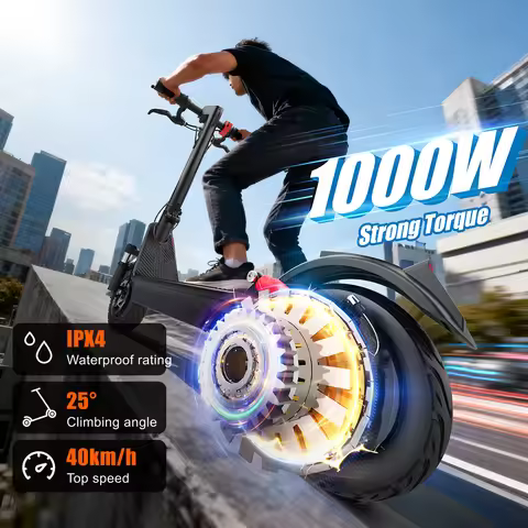 HX X9B electric scooter 1000W 20AH 40KM/H Electric kick scooters damping e scooter adults Folding es