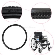 Polyurethane Wheelchair Solid Street Tire 20 22 24x1 3/8 Inches Wear-resistant Anti skied Non-pneumatic Tires Stab and