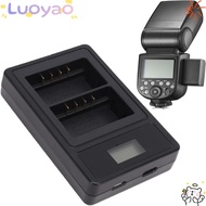 LUOYAO1 1pcs LCD Battery Charger, LCD Display Fast Charging Dual Slot Battery Charger, Fast Dual Slo