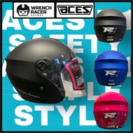 Helmet ACES R1 with Clear Visor / ACES Helmet / Topi Keledar / ACES R1 Helmet / Visor ACES R1