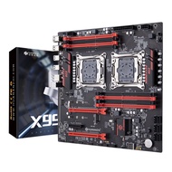 Huanzhi มาเธอร์บอร์ด X99 8D3 LGA 2011-3 Xeon Dual CPU รองรับ LGA 2673 2676 2666 2678 E5 V3หน่วยความจ