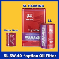 Wolver Supertec 5W-40 Fully Synthetic Engine Oil (Imported Germany) 5W40 5L #CASTROL#PETRONAS#MOBIL#