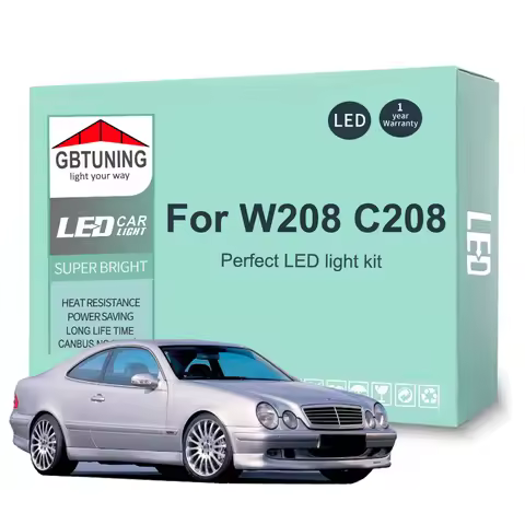 14Pcs Car Accessories For Mercedes Benz CLK Class W208 C208 CLK200 CLK230 CLK320 CLK430 1998-2002 Ca