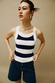 ané pablo tank top เสื้อแขนกุดผ้าไหมพรม ane.wear