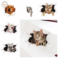 AHOUR Simulation Cats Car Sticker, 3D Cat Universal Car 3D Cat Stickers, Car Accessories PVC Funny C
