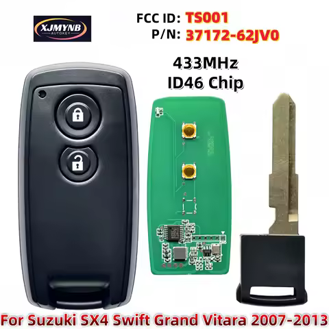 XJMYNB TS001 433MHz ID46 Chip Keyless Smart Remote Car Key Fob For Suzuki SX4 Swift Grand Vitara 200