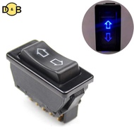 [DB] Universal 12V 20A 2 Way Momentary Electric Window Aerial Up Down Rocker Car Aerial Push Fit TH