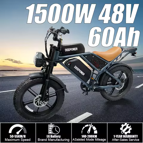 QS7 electric bicycle 1500W brushless motor 60Ah performance E-bike battery single rider off-road mot