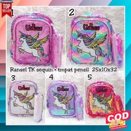 Latest Fashion Character School Bags H9Y2 Latest Bag P Backpack Hologr Beads Kindergarten