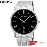 SEIKO Premier นาฬิกาข้อมือผู้ชาย สายแสตนเลส รุ่น SKP393P1 (ราคาพิเศษทักแชท)