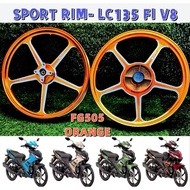 LC135 FI V8 SPORT RIM FG505 CNC COLOUR ORANGE BLUE BLACK RED LC135 FUEL INJECTION SP522 SP511 4 BATA