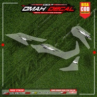 New transparent NMAX striping, latest minimalist racing motif modification, NMAX sticker zk-08