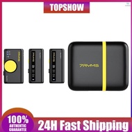 7RYMS iRay DW10 Wireless Microphone System with 1 Receiver + 2 Microphones + 1 Charging Case 200M Tr