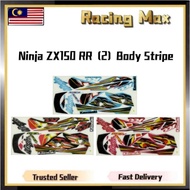 KAWASAKI NINJA 150 RR ZX150 NINJA150 KR150 KRR ZX Stripe Stiker Sticker (2) BODY COVERSET COVER SET KAVERSET KAVER SET