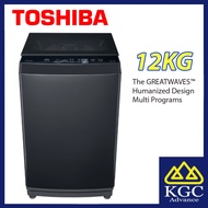 (Free Shipping) Toshiba AW-DUK1300KM (SG) 12KG Washer Greatwaves Fully Auto Top Load Washing Machine